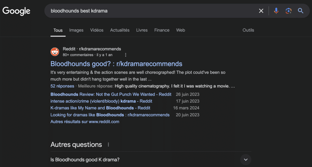Google met souvent en valeur Reddit dans ses résultats de recherche