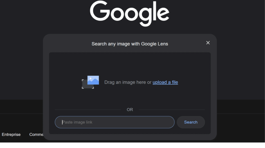 Google Lens sur desktop