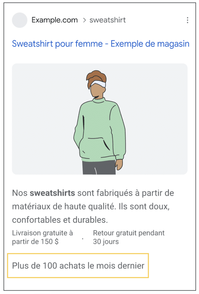 L'exemple d'une annotation de conversion