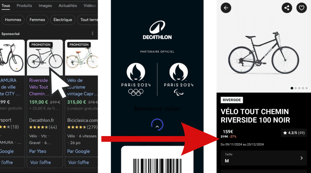 Deeplinking avec décathlon