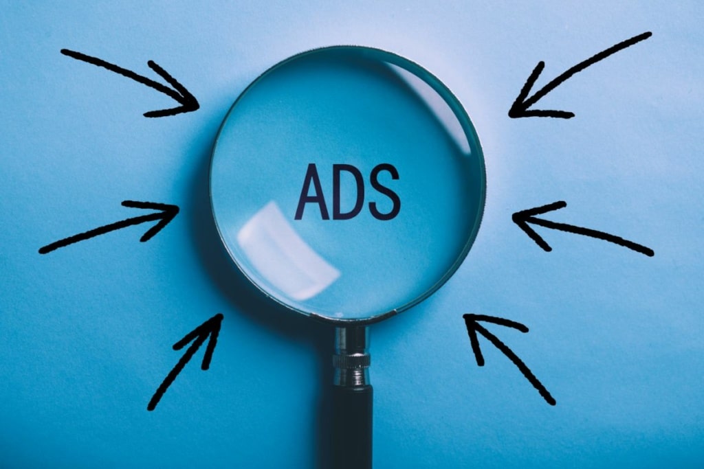 Loupe sur le mot "ads"